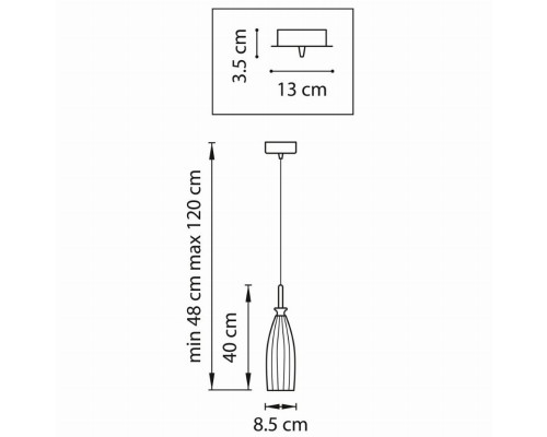 Подвесной светильник Lightstar Simple Light 810 810013