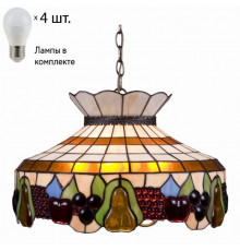 Подвесной светильник с лампочками Velante 850-806-04+Lamps E27 P45