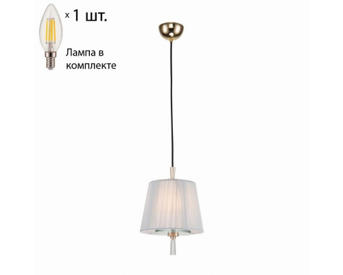 Подвесной светильник с лампочкой Favourite Sade 2690-1P+Lamps E14 Свеча