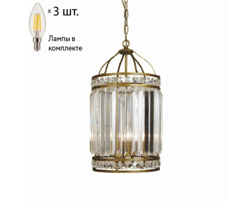 Подвесной светильник с лампочками Favourite Ancient 1085-3P+Lamps E14 Свеча