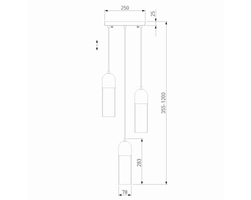 Подвесной светильник Airon Eurosvet 50180/3 дымчатый (a052427)