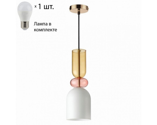 Подвесной светильник с лампочкой Lumion Gillian 4589/1+Lamps E27 P45