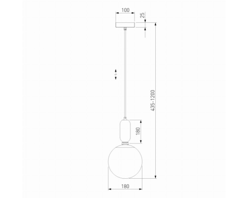 Подвесной светильник Bubble Eurosvet 50197/1 черный жемчуг (a052663)