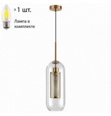 Подвесной светильник с лампочкой Odeon Light Clocky 4940/1+Lamps Е27 Свеча