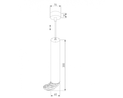 Подвесной светильник Elektrostandard DLN103 GU10 белый (a047749)