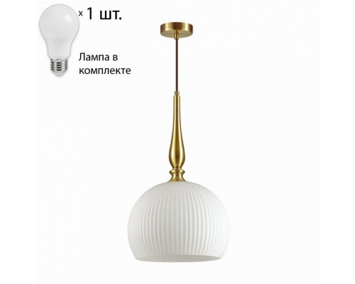 Подвесной светильник с лампочкой Odeon Light Runga 4765/1+Lamps А60