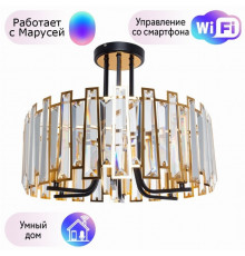 Подвесная люстра Arte Lamp Amber с поддержкой Маруся A1028PL-6BK-М