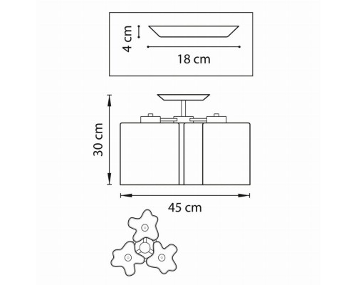 Потолочная люстра Lightstar Nubi Legno 802035