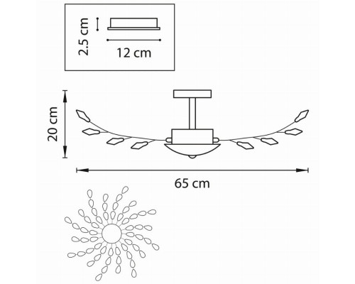 Потолочная люстра Lightstar Isabelle 791182