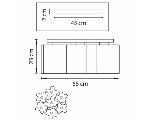 Потолочная люстра Lightstar Nubi 802070