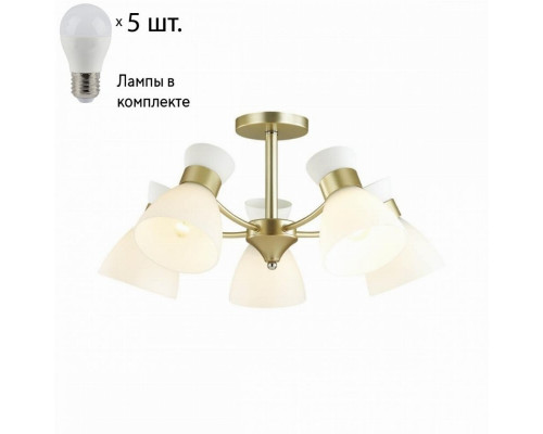 Люстра потолочная Lumion Wilma с лампочками 4535/5C+Lamps E27 P45