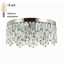 Потолочная люстра Dakisa Odeon Light с лампочками 4985/6C+Lamps E14 Свеча