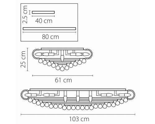 Потолочная люстра Osgona Monile 704212