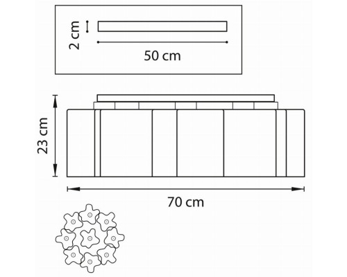 Потолочная люстра Lightstar Nubi Legno 802095