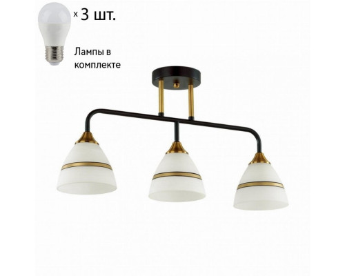 Потолочная люстра Lumion Nettie с лампочками 5214/3CA+Lamps E27 P45