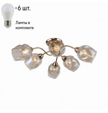 Потолочная люстра F-Promo Bento с лампочками 2190-6U+Lamps E27 P45