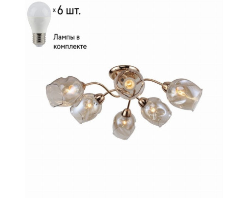 Потолочная люстра F-Promo Bento с лампочками 2190-6U+Lamps E27 P45