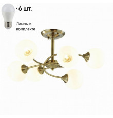 Люстра потолочная Lumion Daniella с лампочками 4537/6C+Lamps E27 P45