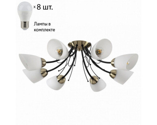 Потолочная люстра Lumion Eliana с лампочками 4592/8C+Lamps E27 P45