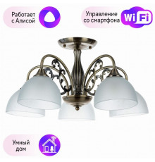 Потолочная люстра Spica Arte lamp с поддержкой Алиса A3037PL-5AB-A