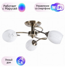 Потолочная люстра Arte Lamp Arya с поддержкой Маруся A2941PL-3AB-М