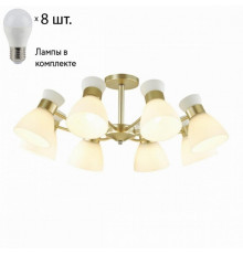 Люстра потолочная Lumion Wilma с лампочками 4535/8C+Lamps E27 P45