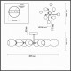 Люстра потолочная Lumion Jolene 4546/8C