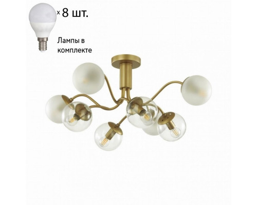 Люстра потолочная Lumion Candice с лампочками 4555/8C+Lamps E14 P45