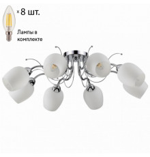 Потолочная люстра Lumion Marcela с лампочками 4594/8C+Lamps E14 Свеча