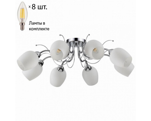 Потолочная люстра Lumion Marcela с лампочками 4594/8C+Lamps E14 Свеча