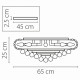 Потолочный светильник Osgona Monile 704174