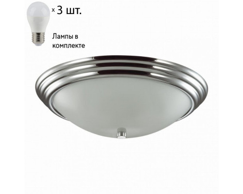 Настенно-потолочный светильник Lumion Kayla с лампочками 5261/3C+Lamps E27 P45