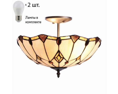 Потолочный светильник с лампочками Velante 832-807-02+Lamps E27 P45