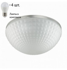 Потолочный светильник Odeon Light Malaga с лампочками 4937/4C+Lamps E27 P45