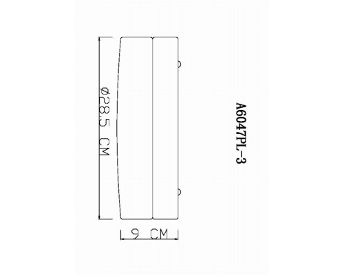 Потолочный светильник Arte Lamp Aqua-Tablet A6047PL-3AB