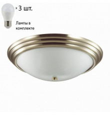 Настенно-потолочный светильник Lumion Kayla с лампочками 5262/3C+Lamps E27 P45