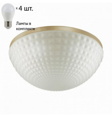 Потолочный светильник Odeon Light Malaga с лампочками 4936/4C+Lamps E27 P45