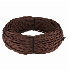 Ретро кабель витой 2х1,5 (коричневый) Werkel 20 м W6452214