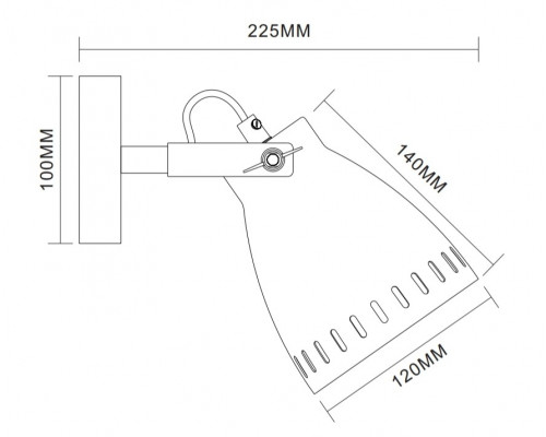 WML-428-1 С01 Спот настенный Camelion New York 13059