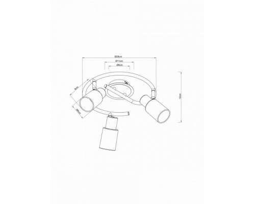 Спот Arte Lamp Cavalletta A4510PL-3SS