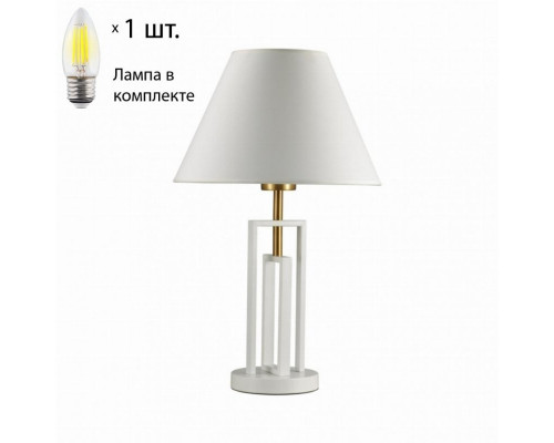 Настольная лампа с лампочкой Lumion Fletcher 5291/1T+Lamps Е27 Свеча