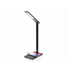 Светодиодная настольная лампа с беспроводной зарядкой и USB портом Ambrella light Desk DE582