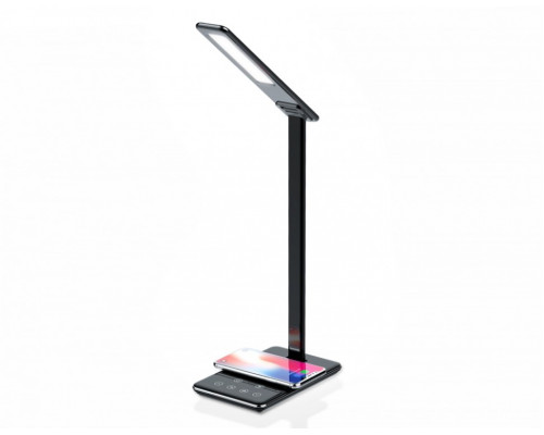 Светодиодная настольная лампа с беспроводной зарядкой и USB портом Ambrella light Desk DE582