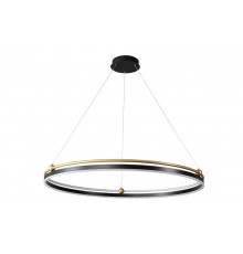 Подвесная люстра с пультом ДУ Crystal Lux FERNANDO SP88W LED D1000 BLACK/GOLD