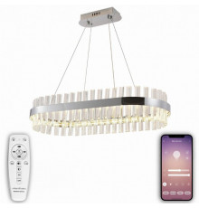 Подвесная светодиодная люстра с Bluetooth и пультом Natali Kovaltseva SMART НИМБЫ LED LAMPS 81253