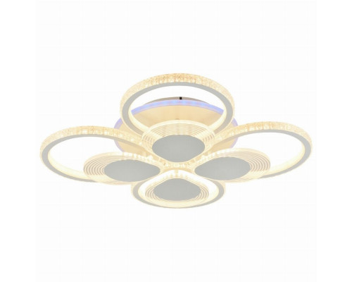 Светодиодная диммируемая люстра с ПДУ Profit Light 5891/4+4B WHT 248W+8W RGB