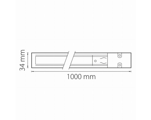 1м. Трехфазный шинопровод Barra Lightstar 504016