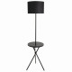 Торшер на треноге со столиком Arte lamp Combo A2070PN-1BK