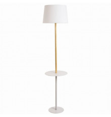 Торшер со столиком Arte lamp Connor A2102PN-1WH