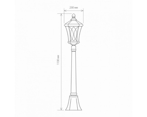 Virgo F капучино (арт. GLXT-1450F) Уличный фонарный столб Elektrostandard (a031924)
